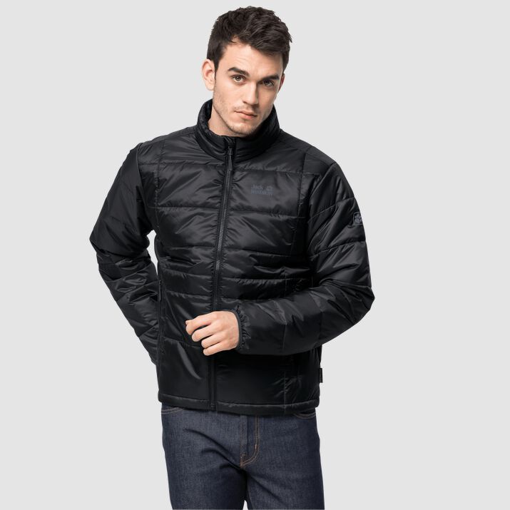 Jack Wolfskin Mens Argon Windproof Jacket Black 528371FMV